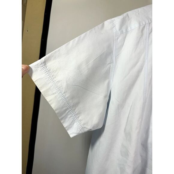 BMW LIFESTYLE Men's Short Sleeve Button Down Cotton Shirt Pale Blue Size 2XL/XXL - Picture 6 of 11